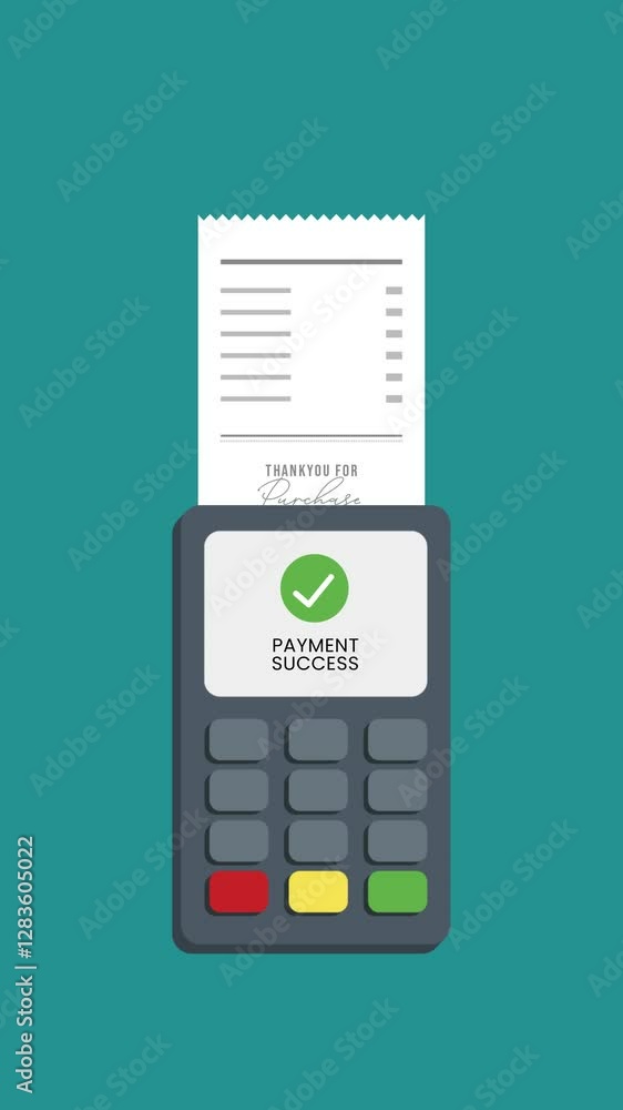 Animated debit transaction success icon for shopping. payment confirmation, checkmark, and receipt. Perfect for finance, e-commerce, digital payment themes in motion graphics and UI design. Animated debit transaction success icon for shopping. payment confirmation, checkmark, and receipt. Perfect for finance, e-commerce, digital payment themes in motion graphics and UI design.