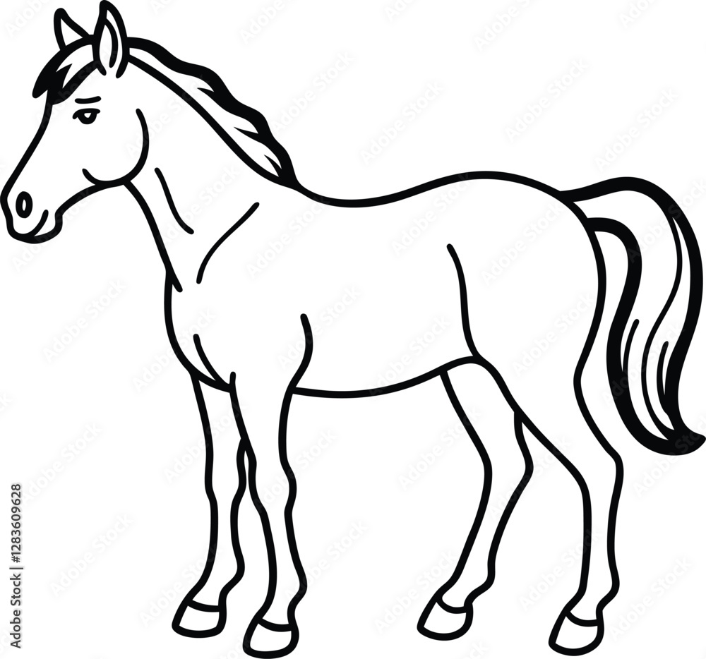 vector illustration of a horse vector illustration of a horse