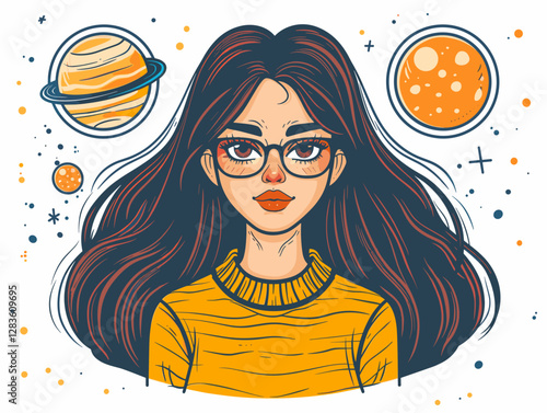 girl with long hair