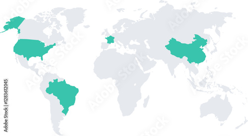 international business flat web icon concept