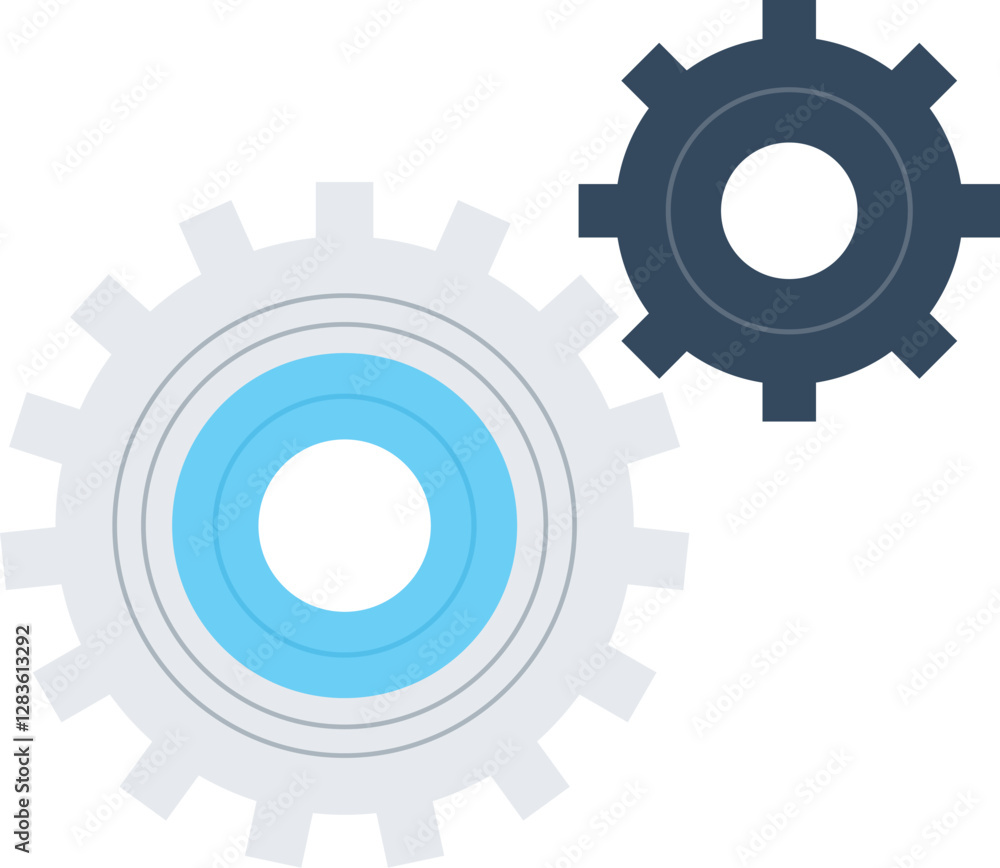 content management flat web icon concept