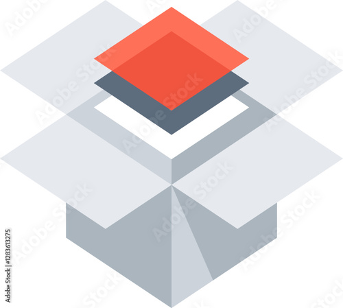 data package flat web icon concept