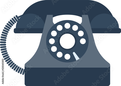 contact us flat web icon concept