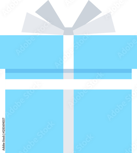 gift box flat web icon concept