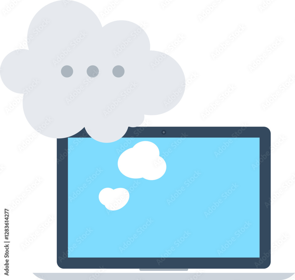 chat flat web icon concept chat flat web icon concept