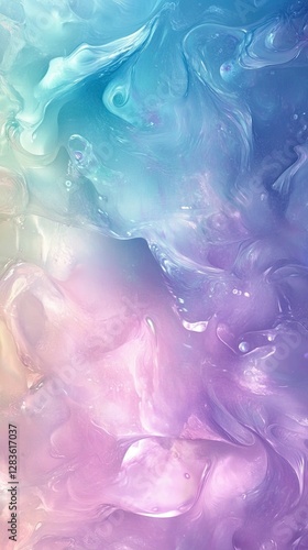 A colorful, abstract background with a blue and pink swirl