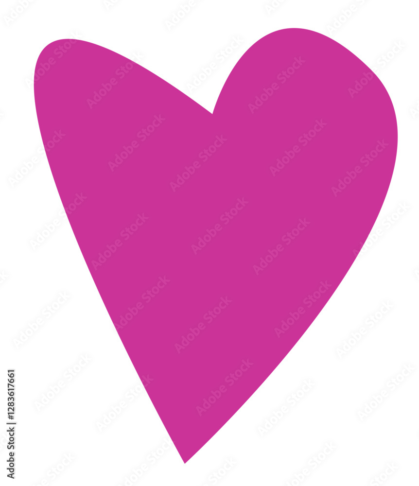 Pink Heart and Lightning Sticker – Trendy Pop Art Icon Pink Heart and Lightning Sticker – Trendy Pop Art Icon