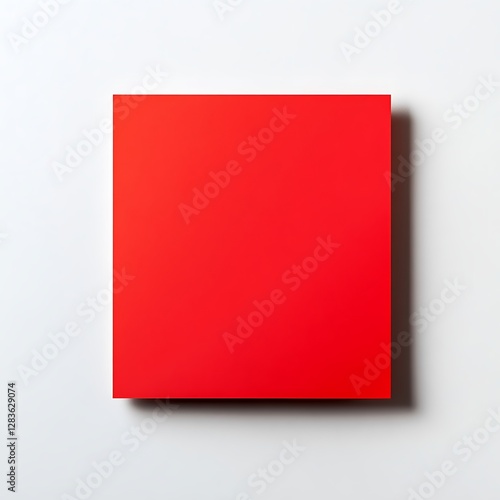 Modern Red Blank Note Postcard Design on White Wall Background Free Download Modern Red Blank Note Postcard Design on White Wall Background - GFXLoad