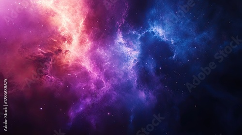 Wallpaper Mural Celestial Symphony: A mesmerizing display of cosmic colors and swirling nebulas. This awe-inspiring image captures the vastness and beauty of space, with vibrant hues of purple, pink. Torontodigital.ca