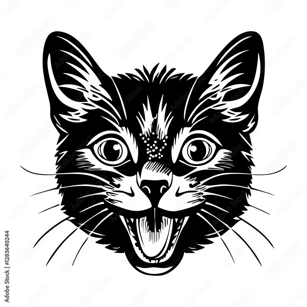Kitten illustration drawing animal vector Kitten illustration drawing animal vector