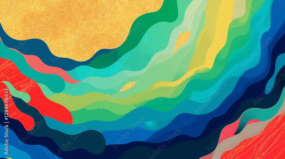 Abstract colorful wave background Abstract colorful wave background