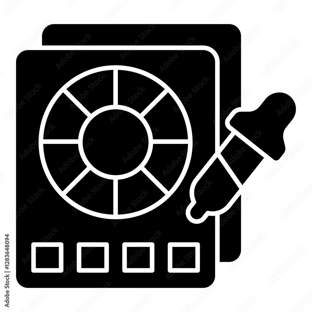 A unique design icon of dropper A unique design icon of dropper