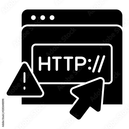 Modern design icon of http website