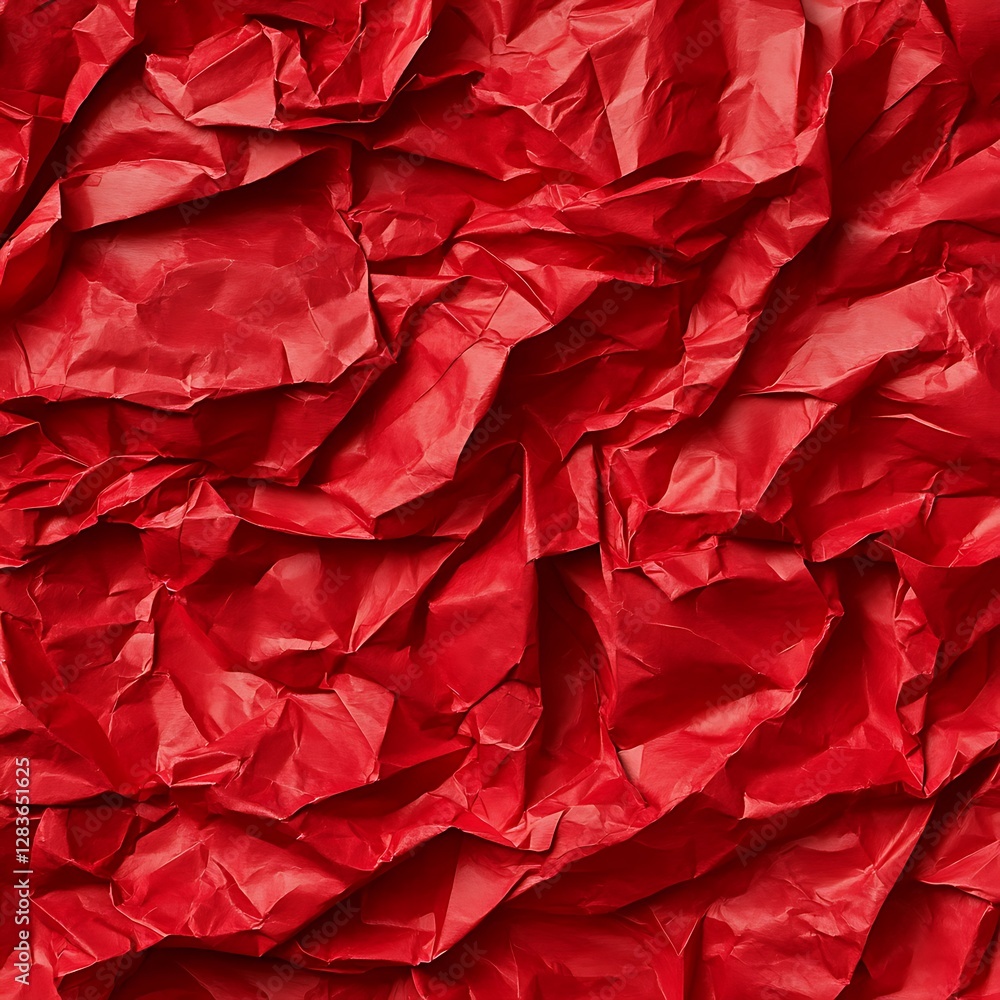 Crumpled Red Paper Seamless Texture Background for Creative Design Projects Crumpled Red Paper Seamless Texture Background for Creative Design Projects