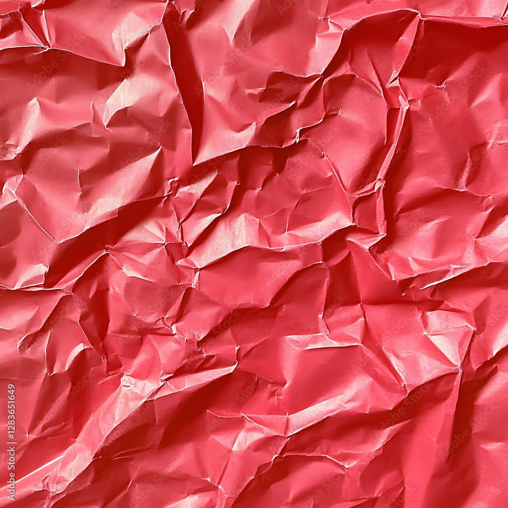 Crumpled Red Paper Seamless Texture Background for Creative Design Projects Crumpled Red Paper Seamless Texture Background for Creative Design Projects