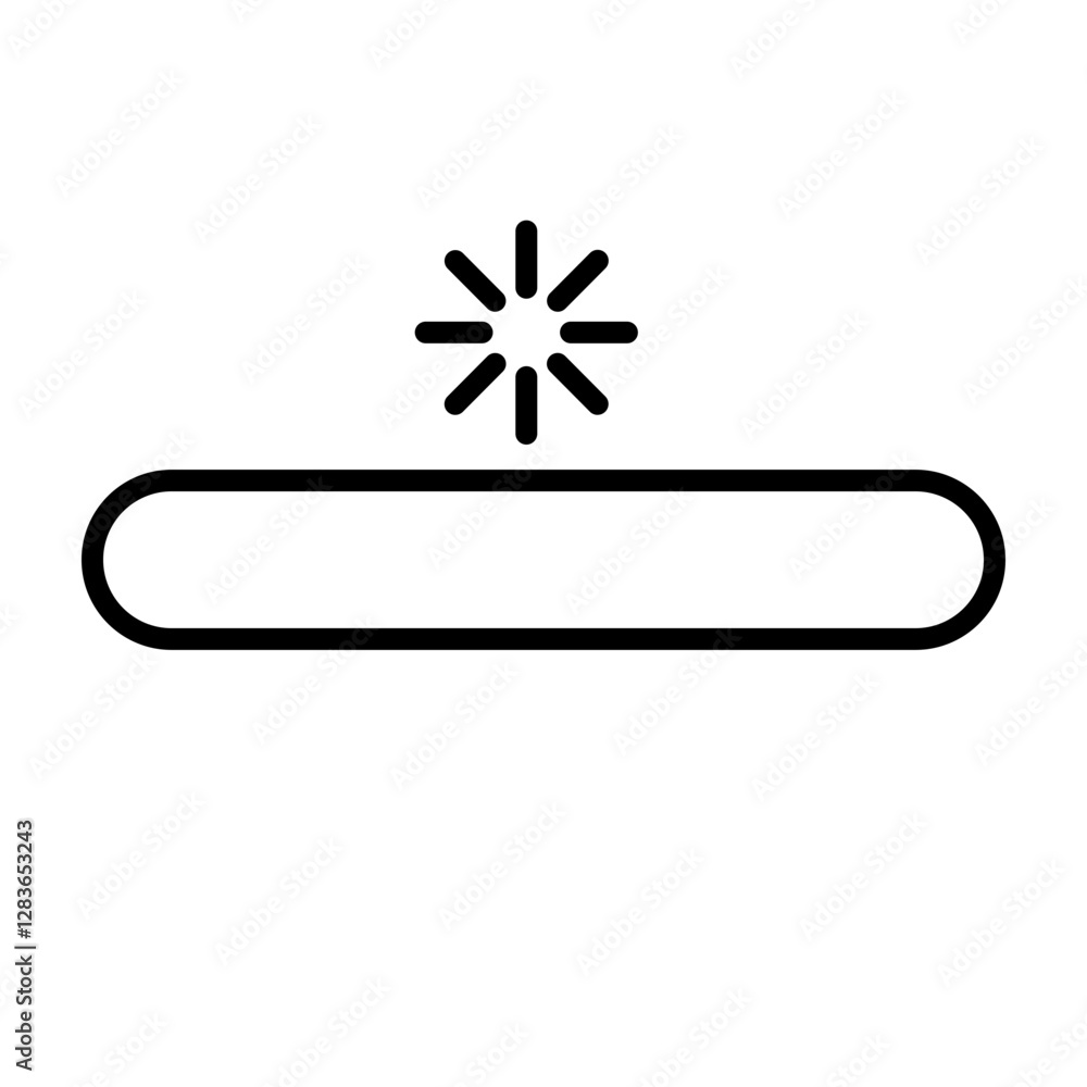 Fototapeta premium Loading Vector Line Icon Design for personal and commercial use