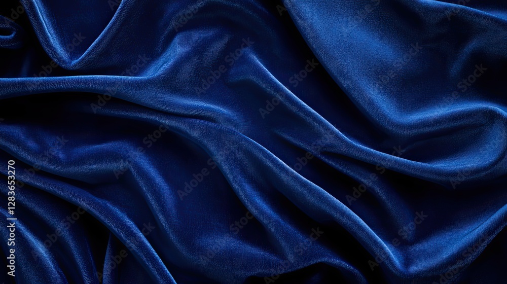 Velvet Embrace: A luxurious piece of deep blue velvet, its soft, shimmering texture captured in exquisite detail. The play of light and shadow accentuates the gentle folds. Velvet Embrace: A luxurious piece of deep blue velvet, its soft, shimmering texture captured in exquisite detail. The play of light and shadow accentuates the gentle folds.