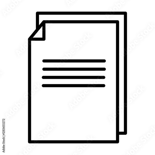 Html File Vector Line Icon Design for personal and commercial use