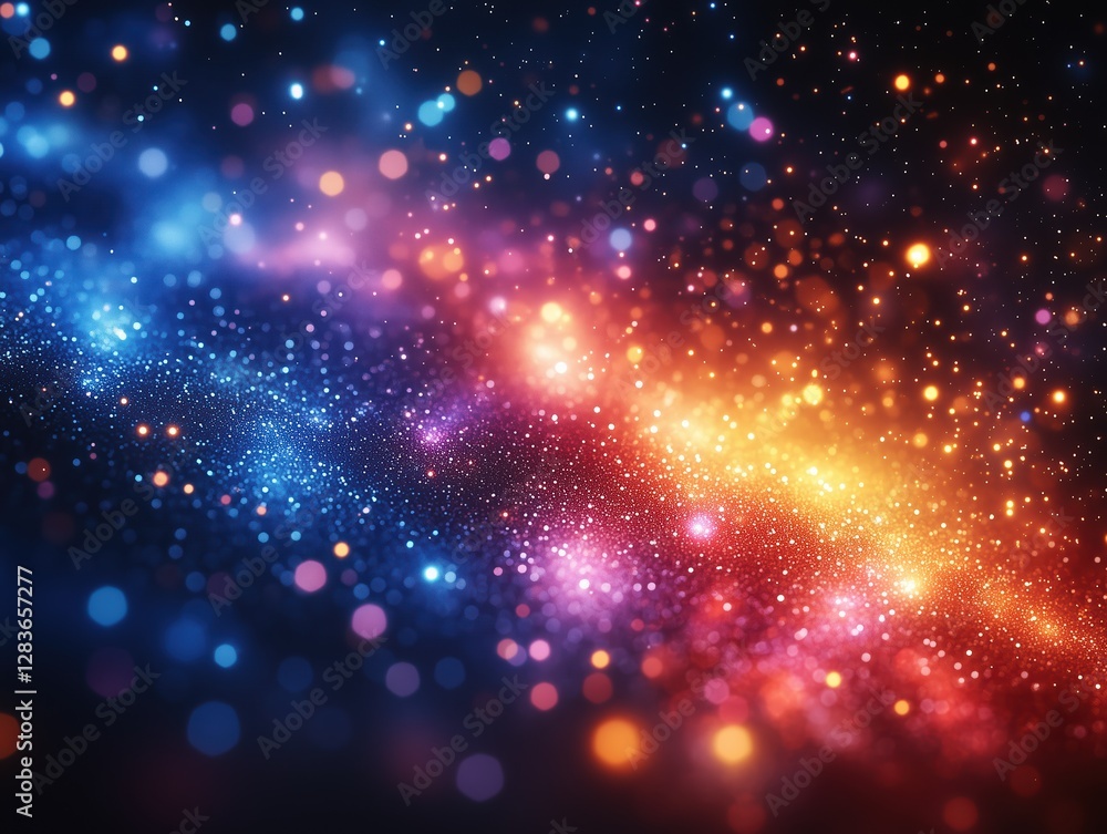 Fototapeta premium Warm and Cool Hues in Motion