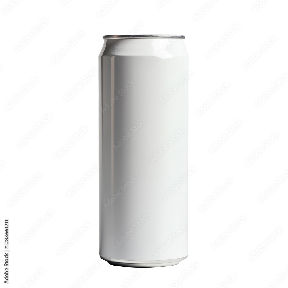 3d mocap empty white tin energy drink can on transparent background, png 3d mocap empty white tin energy drink can on transparent background, png