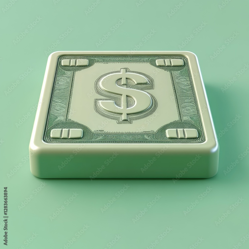 American dollar sign icon represents money and financial currency American dollar sign icon represents money and financial currency