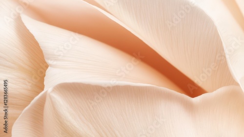 Close-up View of Delicate Pastel Flower Petals