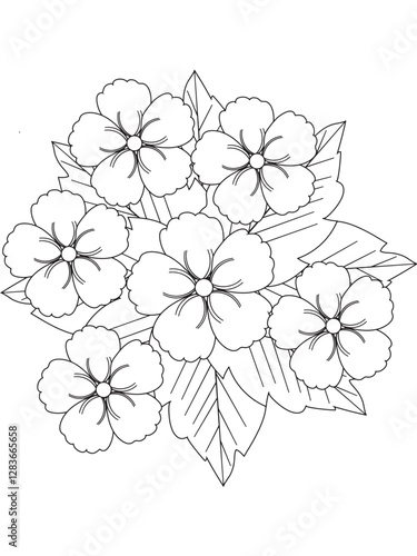 Flowers Coloring Pages For Adultes