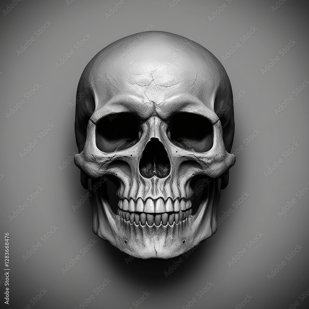 Obraz premium skull on black