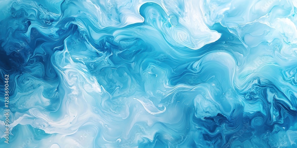 Abstract blue and white fluid background, liquid marble texture Abstract blue and white fluid background, liquid marble texture