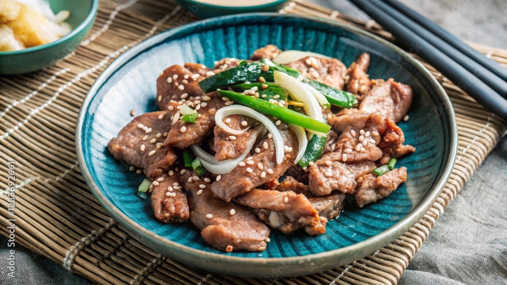 Grilling spicy pork with sesame seeds a culinary adventure in asian cuisine Grilling spicy pork with sesame seeds a culinary adventure in asian cuisine