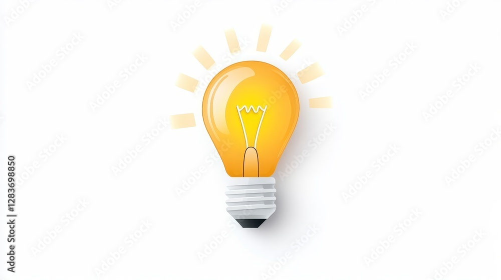 Bright and Creative Light Bulb Illustrating Ideas and Innovation Bright and Creative Light Bulb Illustrating Ideas and Innovation