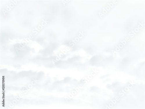 Fototapeta Naklejka Na Ścianę i Meble -  Light clouds in the sky isolated on white. Transparent cloudscape overlay texture for design and edits.