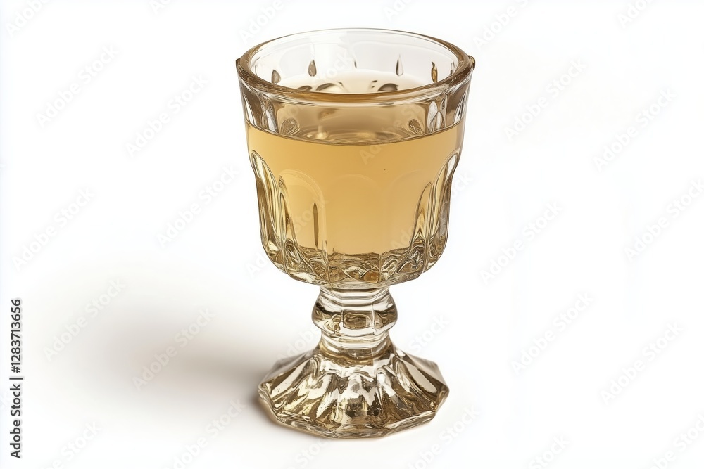 A Golden Beverage in a Crystal Glass: Elegant Drink Photography A Golden Beverage in a Crystal Glass: Elegant Drink Photography