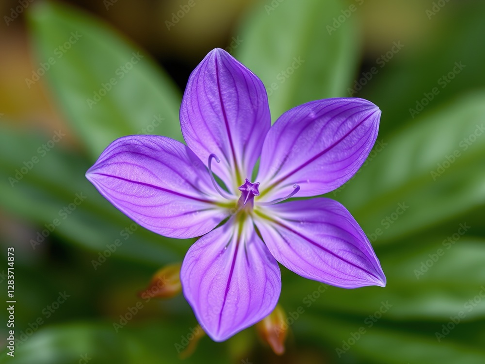 Delicate Purple Blooms of Swertia atroviolacea Delicate Purple Blooms of Swertia atroviolacea