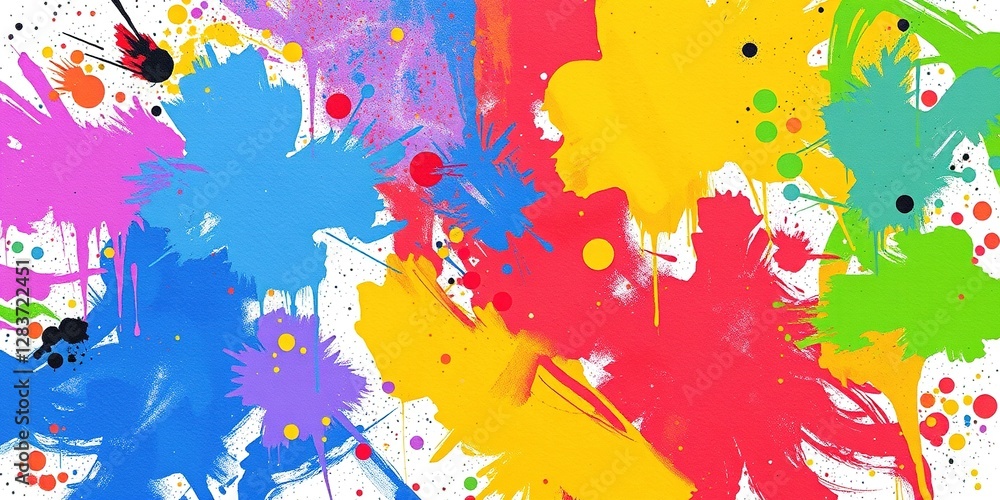 Grunge Canvas with Abstract Spray Paint Design Grunge Canvas with Abstract Spray Paint Design