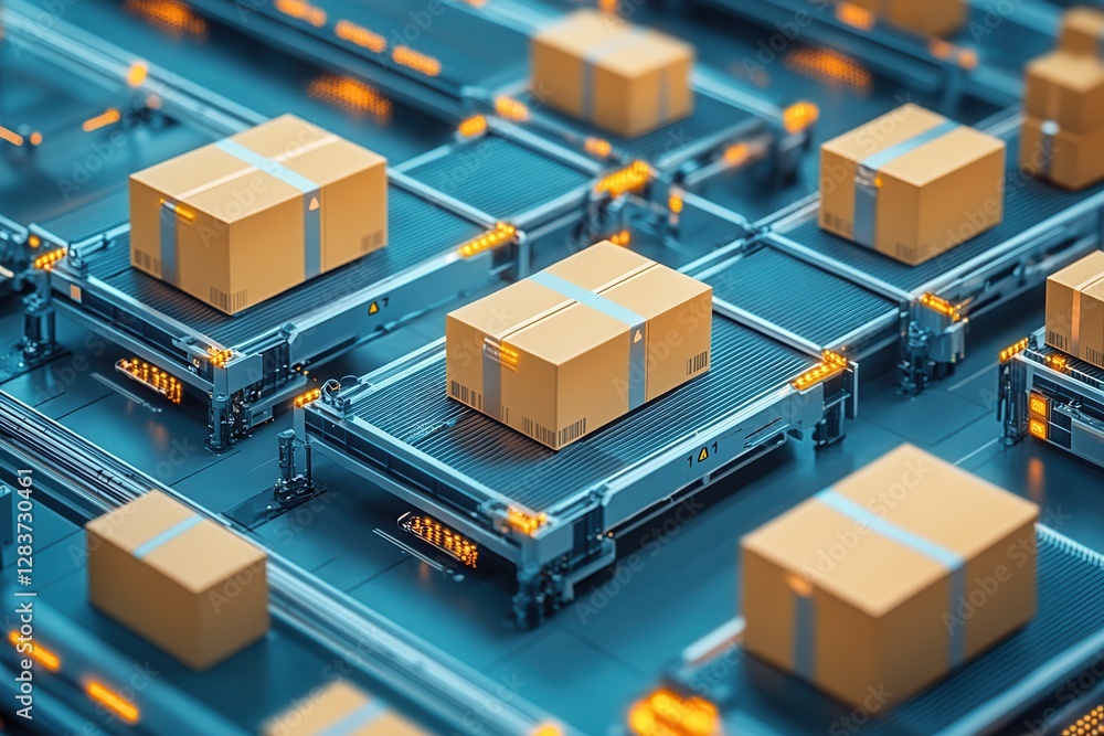 Automated Package Sorting System Efficient Delivery Process Automated Package Sorting System Efficient Delivery Process