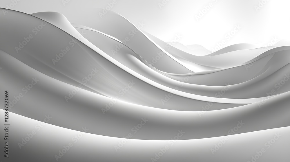 Abstract digital graph featuring clean lines, gradient lighting and minimalistic design Abstract digital graph featuring clean lines, gradient lighting and minimalistic design