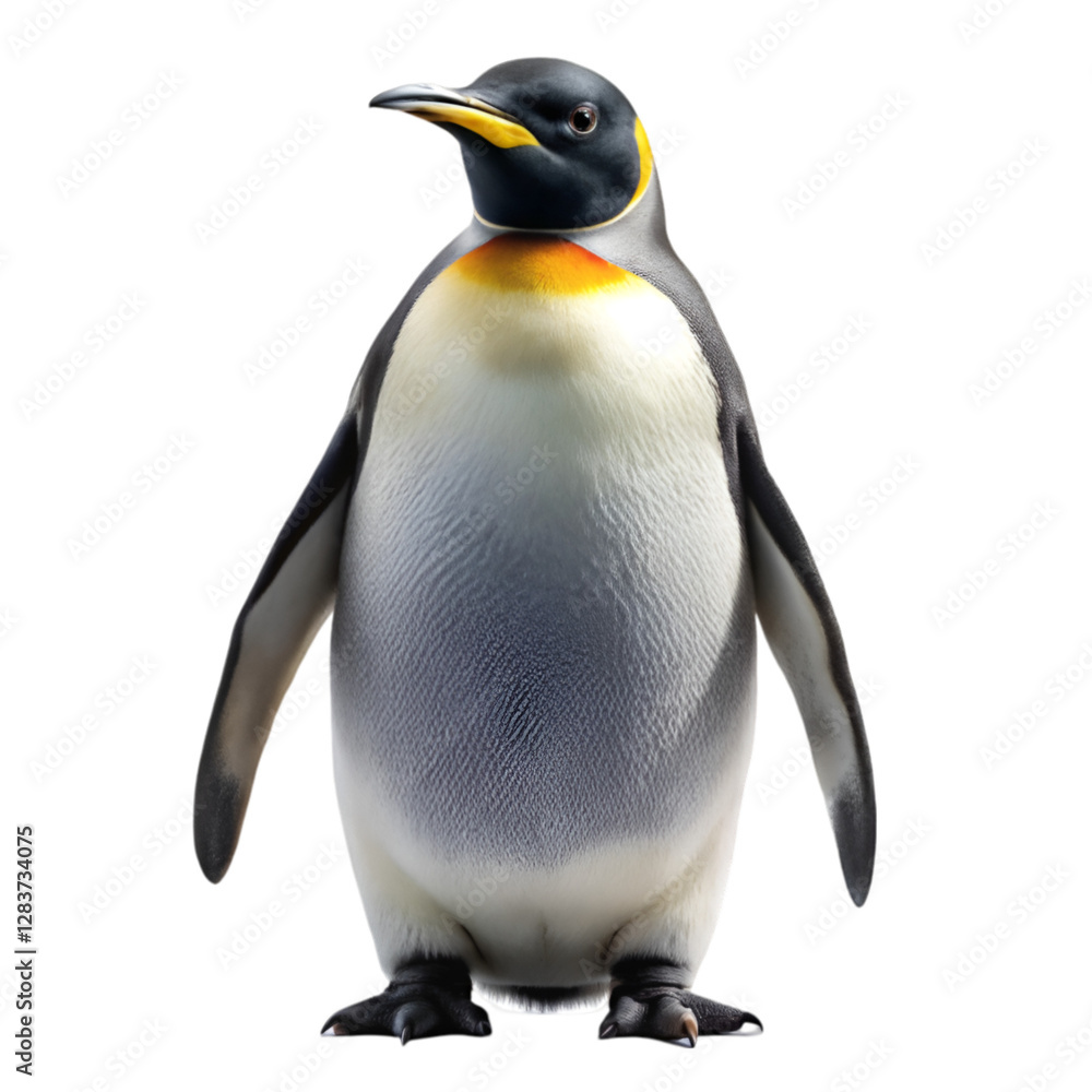 Fototapeta premium Penguin isolated on transparent background