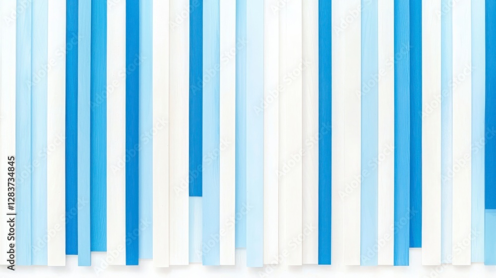 Obraz premium modern abstract background featuring vertical strips in various shades of blue and white, creating calming and serene atmosphere