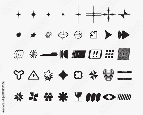 Y2K Vivid Shape Sticker Pack Vol.2