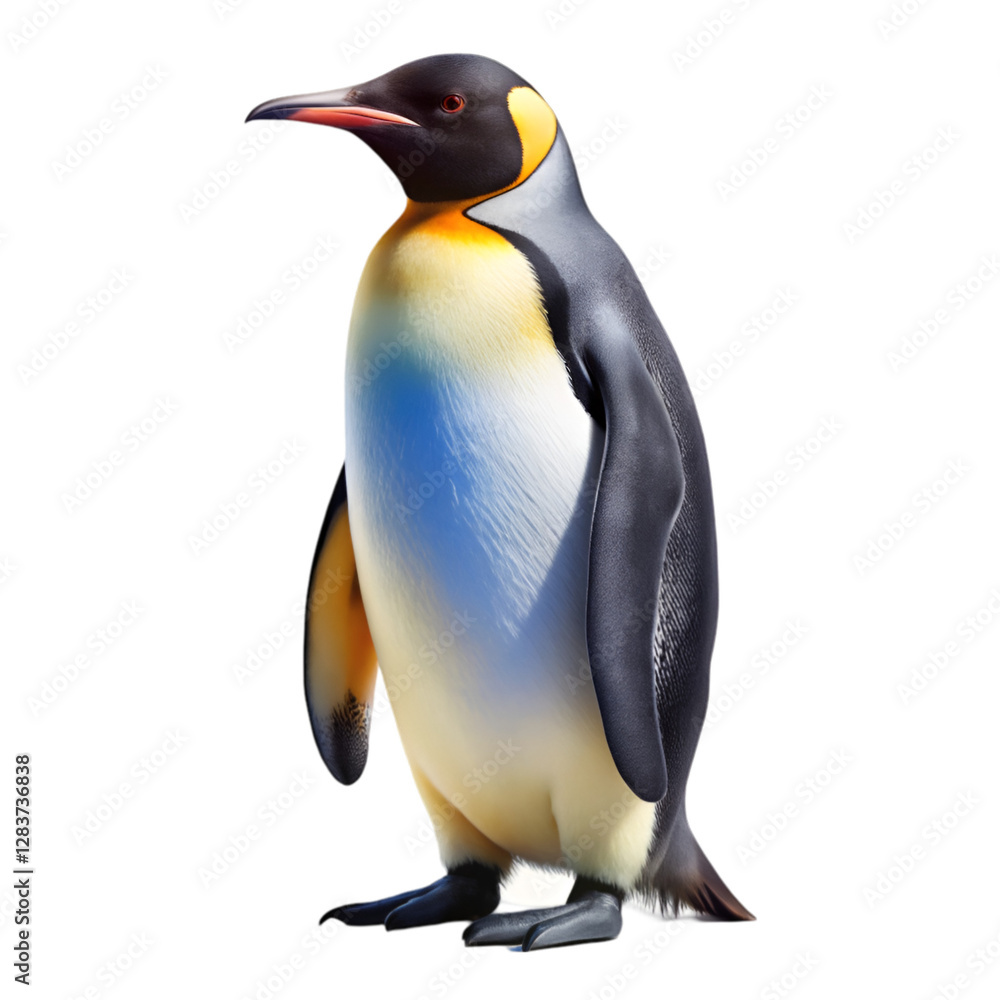 Obraz premium Penguin isolated on transparent background