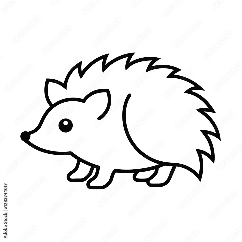 vector illustration of hedgehog vector illustration of hedgehog