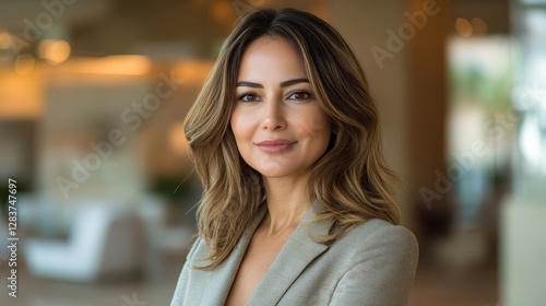 Confident Businesswoman Portrait in Modern Office Setting Free Download Confident Businesswoman Portrait in Modern Office Setting - GFXLoad