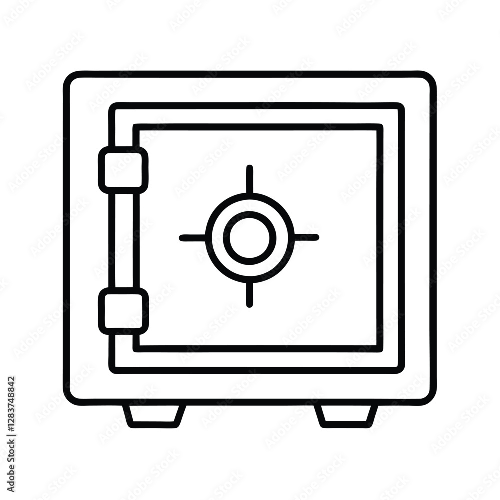 safe icon vector illustration safe icon vector illustration