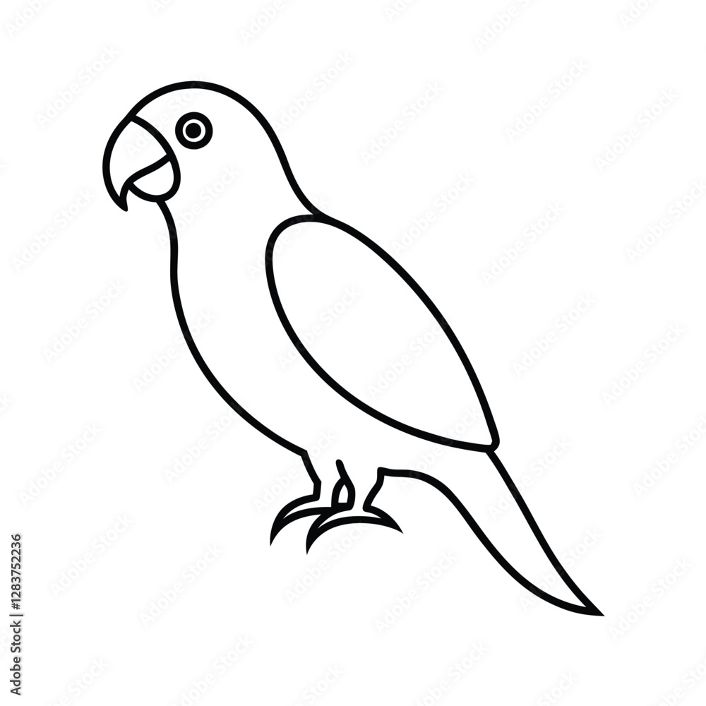 Fototapeta premium vector illustration of a bird