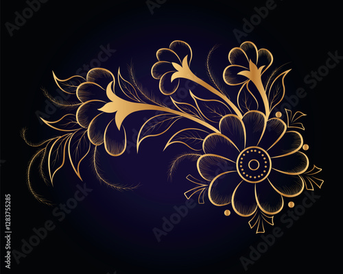 Vector tropical flowers. Floral botanical flower. Isolated illustration element. Vector wildflower for background, texture, wrapper pattern, frame, or border.