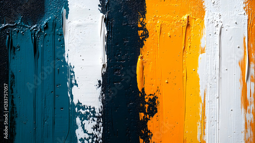 blue and yellow painted wall