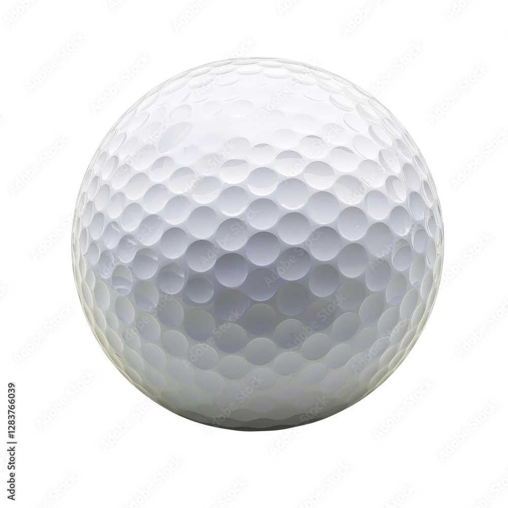 close up view of white golf ball with dimpled surface, showcasing its texture and design. ball is isolated on transparency background, emphasizing its round shape and smooth finish close up view of white golf ball with dimpled surface, showcasing its texture and design. ball is isolated on transparency background, emphasizing its round shape and smooth finish