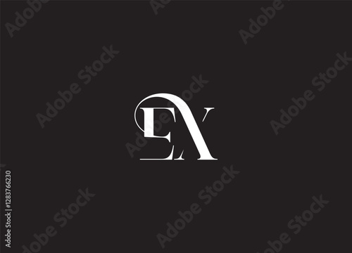 EX initial logo design and creative logo