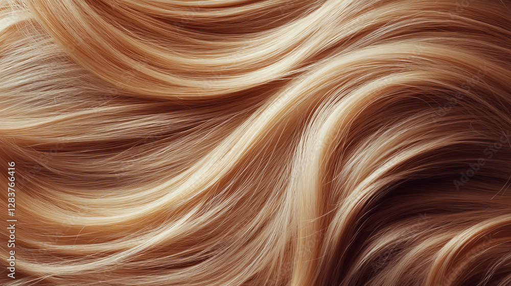 3d realistic blond hair strand with curl vector. Woman care with shampoo for blonde color. Shiny smooth and wavy closeup concept of female natural element. Detailed texture for conditioner advertising 3d realistic blond hair strand with curl vector. Woman care with shampoo for blonde color. Shiny smooth and wavy closeup concept of female natural element. Detailed texture for conditioner advertising